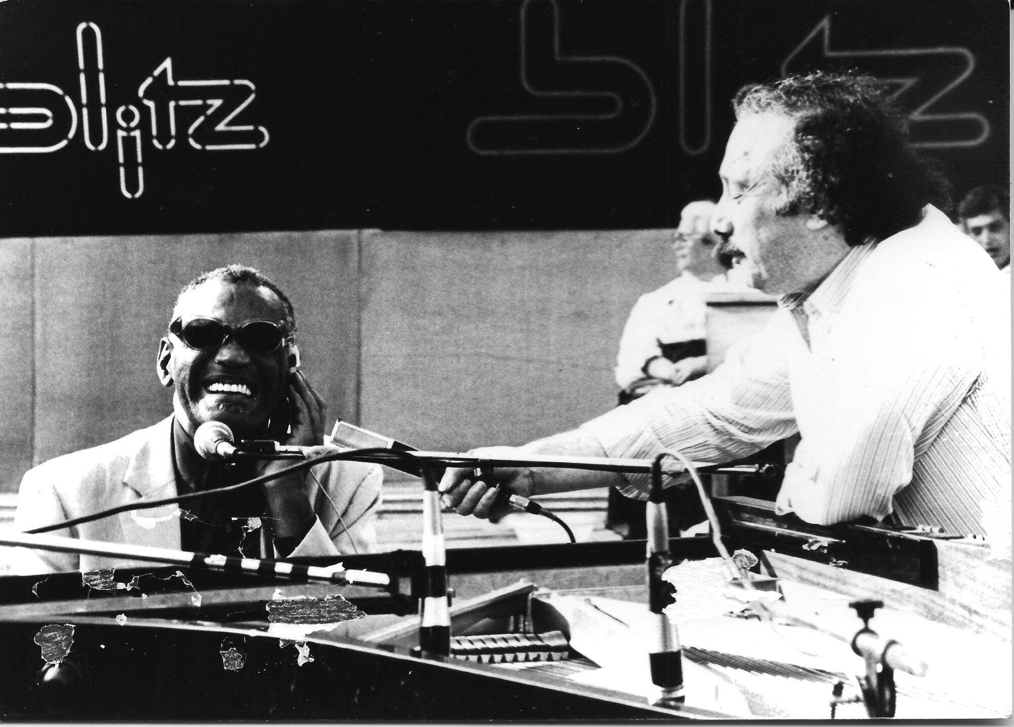 Minà con Ray Charles a "Blitz"